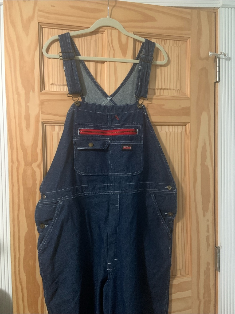 Dickies Denim Work Overalls size Large